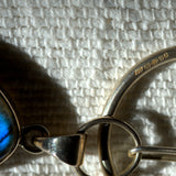 hallmarked solid silver lariat necklace