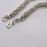 silver kings chain necklace fastener