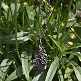 sterling silver nature pendant necklace