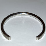 silver hand forged stacking bangle