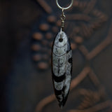 othoceras fossil solid silver pendant necklace