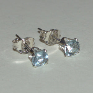 925 silver Aquamarine earrings