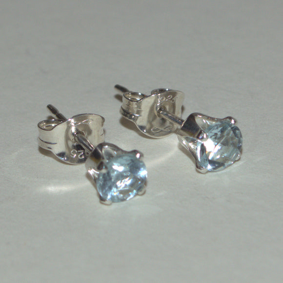 925 silver Aquamarine earrings