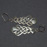 sterling silver Celtic bird earrings