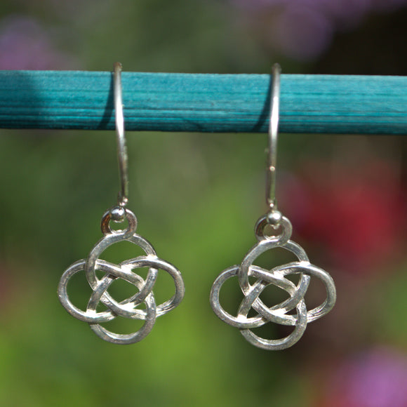 sterling silver Celtic knot earrings