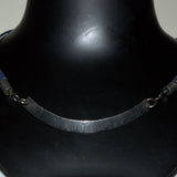 solid silver and Lapis Lazuli bead necklace