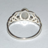 Celtic silver and Moonstone ring