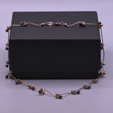 peacock pearl and 925 silver choker shown on jewellery box