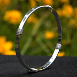 silver wire wrapped bracelet