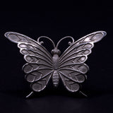 nature silver butterfly brooch 