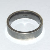 Solid silver easy fit wedding ring Size S