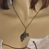 Persian Ivy silver pendant necklace