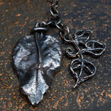 sterling silver nature pendant necklace
