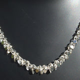 sterling silver multi link chain necklace