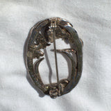 MASJ 91 silver plated nature brooch