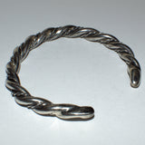 925 silver twisted wire Celtic torc bangle