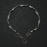 twisted solid silver bracelet