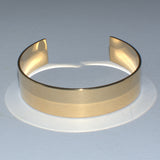 375 yellow gold open cuff bracelet