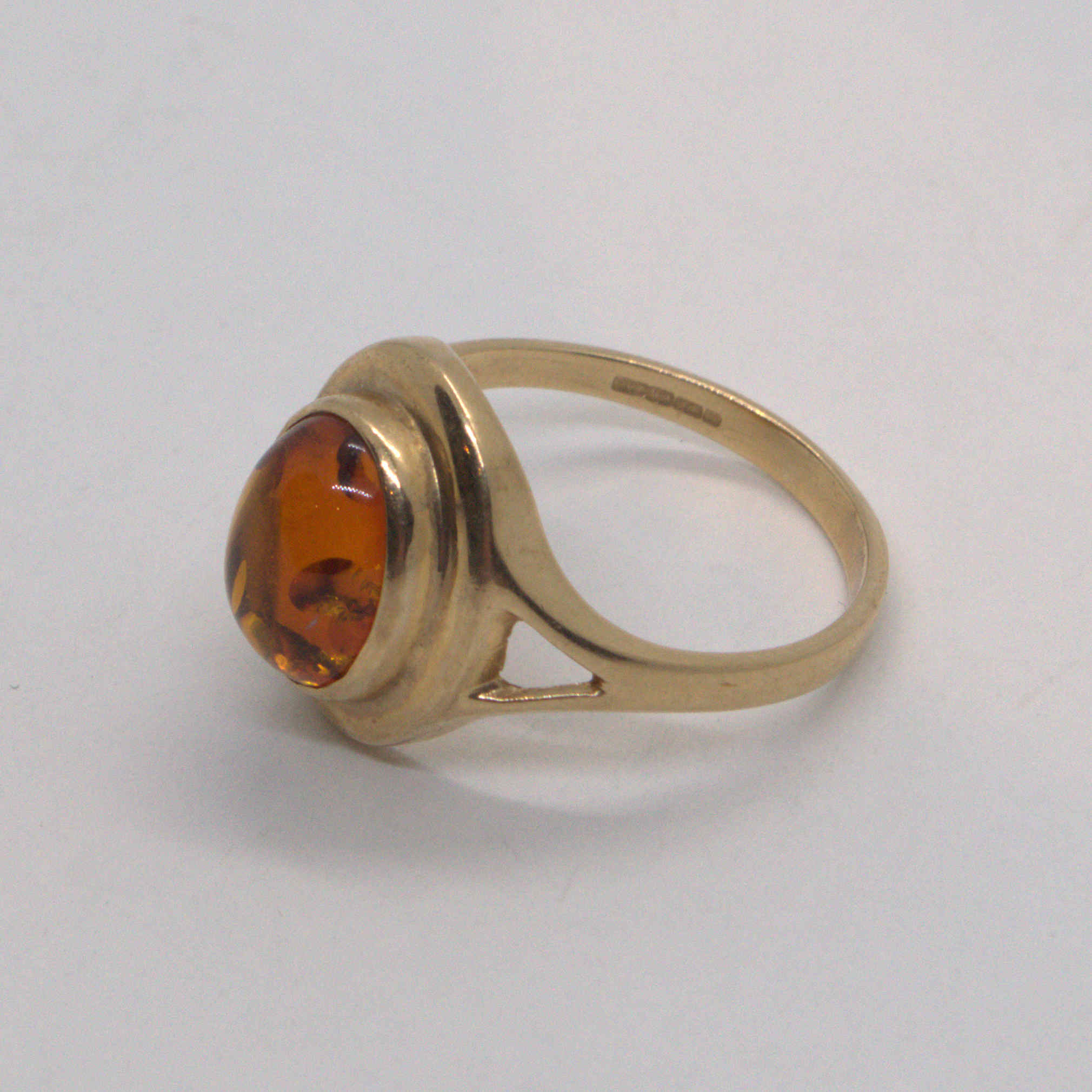 Silver Amber Ring Size 7 - www.mypewex.com