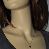 yellow gold and Garnet pendant necklace