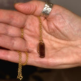 two ingots solid 9ct gold pendant necklace