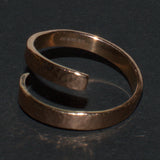 hallmarked, solid 9ct gold spiral ring