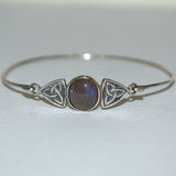 Blue Flash Labradorite Celtic bracelet