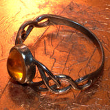 Celtic 925 silver and Citrine ring