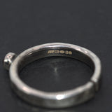 hallmarked solid silver and Garnet boho ring