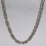 chunky 925 woven chainmail style necklace 
