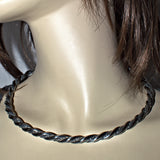 Celtic style solid silver neckband