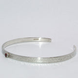 jewellery set Garnet and solid silver bangle