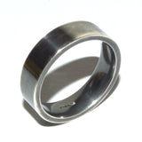 Solid silver easy fit wedding ring Size S