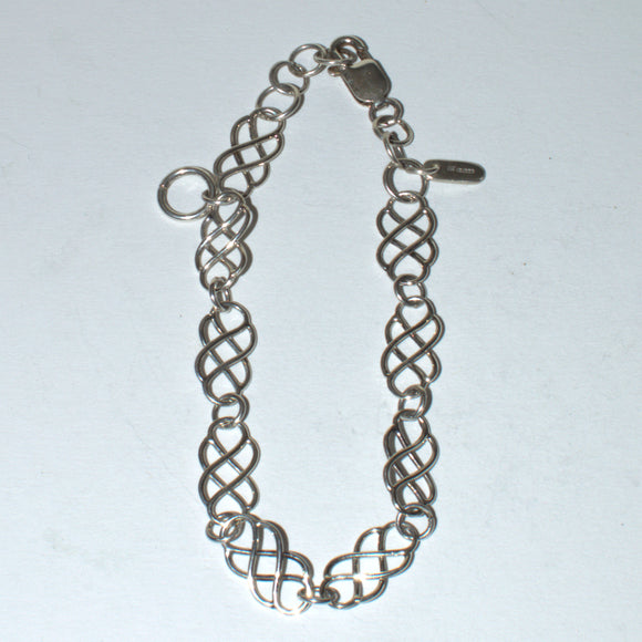 silver Celtic knot bracelet