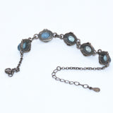 vintage Aquamarine 925 silver bracelet