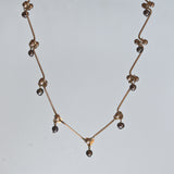 925 silver wavy link chain and pearl choker