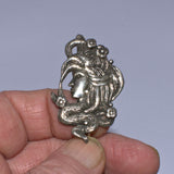 Vintage Art Nouveau style silver brooch pin