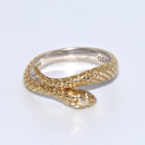 vintage nature snake ring