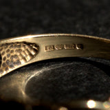 hallmarked Celtic solid gold ring