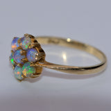 vintage solid 9ct gold and Opal ring