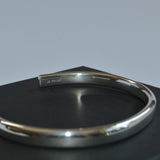 hallmarked silver open cuff bangle