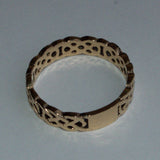 9ct solid gold Celtic knotwork band