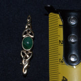 Cancer birthstone Celtic brooch