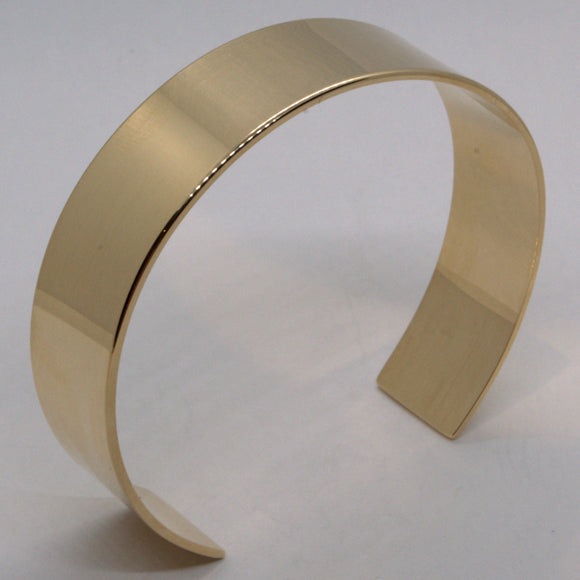 open wide bangle solid 9ct yellow gold