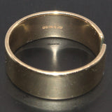 hallmarked 9ct solid gold open ring