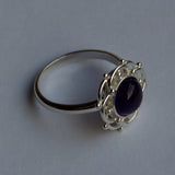 Amethyst-silver-nature-ring