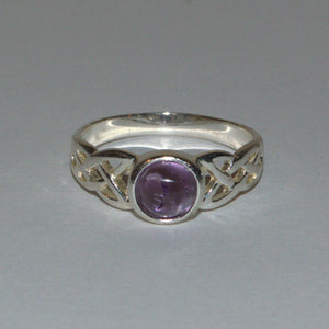 Amethyst-Celtic-silver-ring