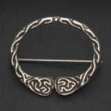 vintage silver Celtic brooch pin