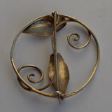 Arts and Crafts silver brooch reverse view