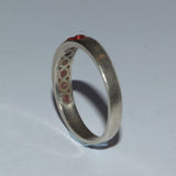 Silver and Garnet multi stone ring